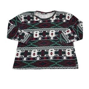 Dash Shirt Womens M Multicolor Round Neck Quarter Sleeve Casual Outwear